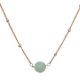 Chalcedony Gemstone necklace, Brass 22k gold plated, Wholesale jewelry